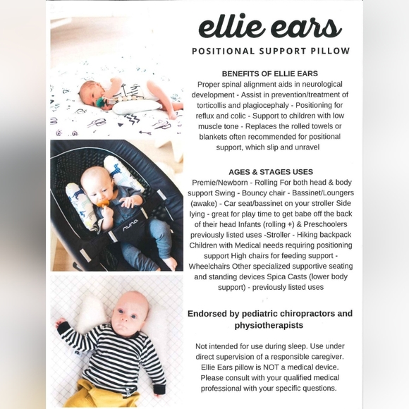 Ellie Ears Infant Support Pillows - Picture 3 of 3